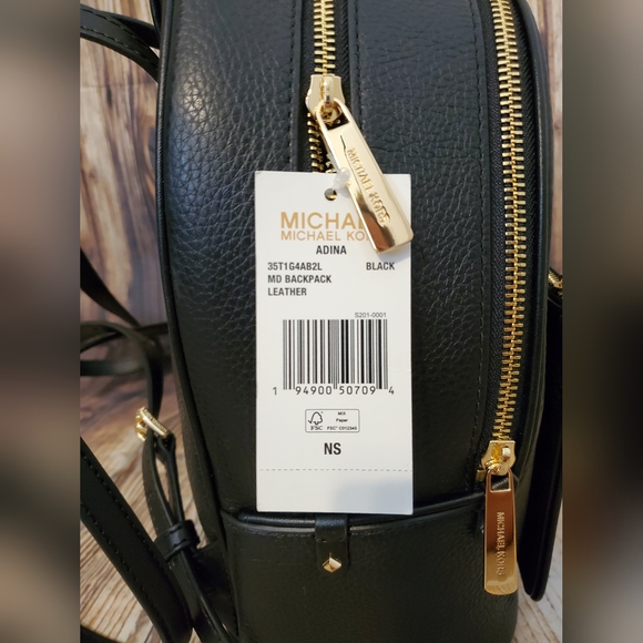 Michael Kors Adina Backpack Pebbled Leather Medium Backpack - Picture 6 of 14